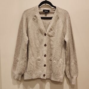 Briggs New York Women's Light Tan Cardigan NWOT